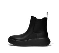 F-Mode Leather Flatform Chelsea Boots