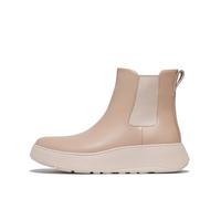 F-MODE LEATHER FLATFORM CHELSEA BOOTS