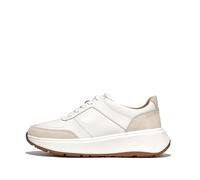Fitflop Women's F-Mode Leather/Suede Flatform Sneakers, Urban White, 4.5 UK