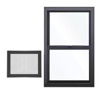 F Mount Sliding Window with Lock - Ventilated Design for Basements Gas Areas & Bathrooms - Secure Easy-Install Energy-Efficient Solution for Optimal Airflow
