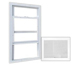 F Mount Sliding Window with Lock - Ventilated Design for Basements Gas Rooms & Bathrooms - Secure & Stylish Replacement Window Solution