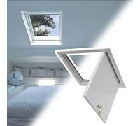 F-Mounted Ceiling Attic Access Hatch 22x24in Inspect Door with Key & Lock Universal Electl & Plumbing Access Panel for Easy Maintenance (55x60cm)