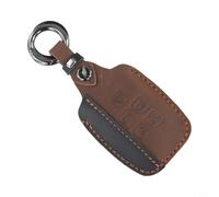 F-pace Car Key for Jaguar Xe Full-body Cutouts Anti-drop Shock-absorbing Button Protection Leather Xj Xf F-type Cover Keys - (Black/Blue/Brown)(BROWN)