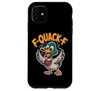 F Quack F Funny Mallard Duck Meme Sarcastic Humor Case for iPhone 11