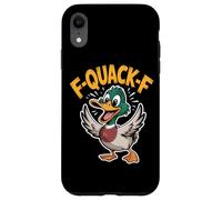 F Quack F Funny Mallard Duck Meme Sarcastic Humor Case for iPhone XR