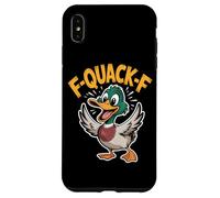 F Quack F Funny Mallard Duck Meme Sarcastic Humor Case for iPhone XS Max