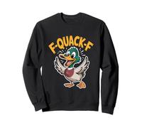 F Quack F Funny Mallard Duck Meme Sarcastic Humor Sweatshirt