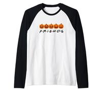 F R I E N D S - Funny Spooky Halloween Gifts Raglan Baseball Tee