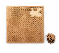 F-ractal Tray Puzzles Hard Difficult Wooden Jigsaw Puzzles for Adults - Impossible Reverse Challenging Puzzl e Design with Frame and Irregular Shape for Mind-Bending Play (D)