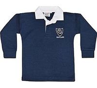 f s h Scotland Scottish Rugby Shirts Full Sleeve Exclusive Babies Kids Childrens (5-6 Years) Navy