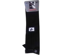 F & S LTD 6 X Pairs Of Kids Girls Knee High School Socks With Matching Bow Black Navy Grey White (Shoe Size 4-6.5 (11+ Yrs), Black)