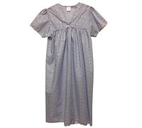 F & S LTD Ladies Women's Poly Cotton Short Sleeve Nightshirt Nightdress Made In UK (Lilac, 22-24)