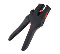 F Season NECALON Wire Stripper, Black, Plastic, 0.08-6 mm², Automatic, Adjustable Stripping Diameter, Wire Cutter, No Wire Core Damage
