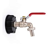 F Season Water Butt,IBC Tank Tap Adapter,S60X6 with 1/2" Barbed Lever tap Connector
