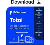 F-Secure Total Protection 2026 3 Devices 1 Year 2025 PC/Mac/Mobile Email Code UK