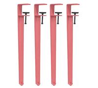 F-Shape Table Clamp Legs,4X Adjustable Metal Table Legs,Iron Furniture Legs,for DIY Coffee Table Dining Desk Console No Drill Table Legs,Includes Protection Pad & Allen Key (71cm,Pink)