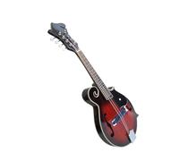 F-shaped 8-string Guitar Mandolin Tibetan Musical Instrument F-shaped Mandolin 8-string With Leather Box(Wine red)