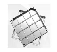 F Square Manhole Cover with Hidden e 80 x 80 x 8 cm - Perfect Draina Solut for Patios & Gardens Access to Tank FO Weatherproof Design