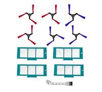 F/T Accessories For D-yson Spot+ Scrub AI Robot Vacuum Cleaner Replacement Parts, 4 HEPA Filters, 6 Side Brushes, 1 Cleaning Brush