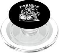 F TRASH F Raccoon Trash Panda Funny Sarcastic Meme PopSockets PopGrip for MagSafe