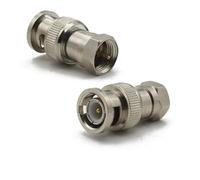 F TV To BNC Male Female RF Adapter Type Striaght Plug &Jack Coaxial Connector Converter Wire Terminals(Type4)