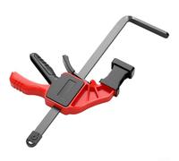 F Type Clamp for Track Saw Guide Rail, 90kg Maximum Clamping for, Quick Release Mechanism with Protective Rubber Tips, Compatible with Most Woodworking Guide Rails,A