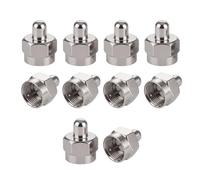 F-Type Coax Cap Cover 10 Pack, F-Type 75 Ohm Coaxial Cable Terminator，Compatible with Splitter, AMP, Coaxial Cable, TV Antenna, Wall Plates, Booster，Amplifier, Home Theater Wiring, Stop Signal Leakage
