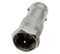 F Type Male Plug - Heavy Duty F to BNC Adapter, Coax Connector | Flexible Reusable Coupler, Sturdy Converter, Reliable Coaxial Jack Coupler for Video, Cable TV, Camera