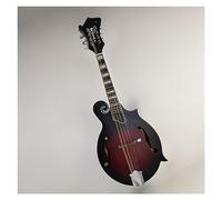F-type Mandolin Plywood Eight-string Acoustic Beginner Student Mandolin Instrument Mandolin for Student (Color : 04)