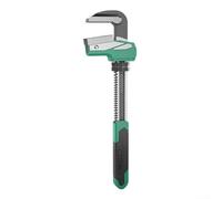 F Type Pipe Wrench With Right Angle Clamp Adjustable Jaw Secure Serrated Grip Forged Steel Enhanced Durability Ergonomic Handle 80mm 130mm Green Black(80mm)