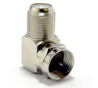 kenable F Type Satellite Socket to Right Angle Male Plug Coupler Adapter