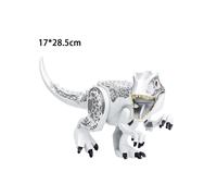 (F-White Tyrannosaurus) Jurassic Dinosaur World Series Building Blocks Removable Triceratops Rex Tyrannosaurus Big Figures Blocks
