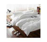 F.Y.Dreams 100% Washed Cotton Duvet Cover for Weighted Blankets with 8 Ties Zip on Long Side White Duvet Cover Only 60 x 80 Inches