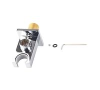 F - Y290 Shower Outlet Elbow Holder for Hose, Brass Wall Connector Bracket with Smooth Gloss Finish, Compatible with Hand Shower Head and Bidet Sprayer