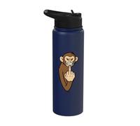 F... You Monkey - Funny Annoyed MIDDLEFINGER Animal Stainless Steel Insulated Water Bottle