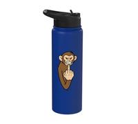 F... You Monkey - Funny Annoyed MIDDLEFINGER Animal Stainless Steel Insulated Water Bottle