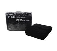 F000080 photo-studio cotton backdrop, 3 m x 6 m, black, by Bresser