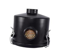 F002 G3/4 Inline 24 mm Vacuum Pump Filter Black Repair Parts Sturdy Cast Iron