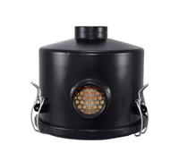 F002 G3/4 Inline 24 mm Vacuum Pump Filter Black Repair Parts Sturdy Cast Iron