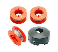 F016800175 Strimmer Spool Line for Bosch ART 23 26 30 COMBITRIM ART 23 26 EASYTRIM, Φ1.6mm 8M Strimmer Replacement Spool Line, Grass Trimmer Spool Lawn with F016L71088 Cover (3 Spools + 1 Cover)