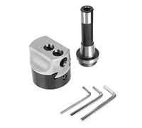 F1-3/4 Inch Boring Head with Shank | 0.01mm Accurate Adjustment for Wood & Metal Lathes | Boring Head for Cylindrical Holes/Stepped Holes/Drilling