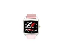 F1 Formula 1 Quartz Square Sport Watch Pink Band