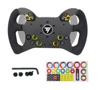 F1 Formula Real Carbon Fiber Wheel Mod For Thrustmaster Evo Racing 32R Leather Steering Wheel ; Supper lightweight GT3 GT4 Sim Compatible with Evo Racing 32R Leather Hub Shifter With Suede Grip
