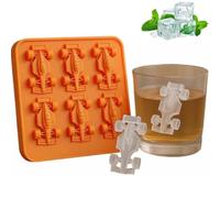 F1 Ice Mold, Formula Racing Car Ice Mold, 6-Cavity 3D Race Car Shape Themed Tumbler Ice Cube Tray and DIY Baking Tool, Chocolate Frame Molds, Jello & Air Dry Clay - Easy Release