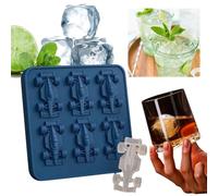 F1 Ice Mold, Formula Racing Car Ice Mold, 6-Cavity 3D Race Car Shape Themed Tumbler Ice Cube Tray, Silicone Racing Car Jello Molds, No-Plastic, Easy Release, DIY Tool for Summer ICES Drinks (Blue)