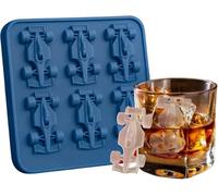 F1 Ice Mold, Formula Racing Car Ice Mold,Race Car Silicone Molds,6-Cavity F1 Race Car Ice Mold for Fondant, Chocolate,Ice Frame Molds,Easy Release (Blue)