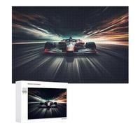 F1 Racing 1000 Piece Jigsaw Puzzle- Brain Teaser Game for Adults & Children - Educational Activities Wooden Jigsaws （75×50cm）