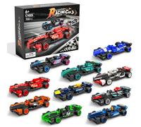 F1 Racing Car Construction Kit Toy, Formula 1 Speed Champions Building Block,732 Pcs Model Car Set, 10 Pack-Building Sets for Kids, Boys & Girls, Gift Ideas for Birthdays, Christmas