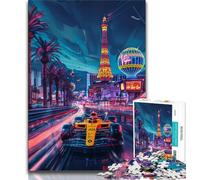 F1 Racing Jigsaw Puzzles for Teenagers,Help The Brain Exercise Addictive Toys to Cultivate Patience A Work of Art 38x52cm