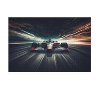 F1 Racing Wooden Jigsaw Puzzle for Adults 1000 Piece Puzzles for Kids Challenging Game （75×50cm）